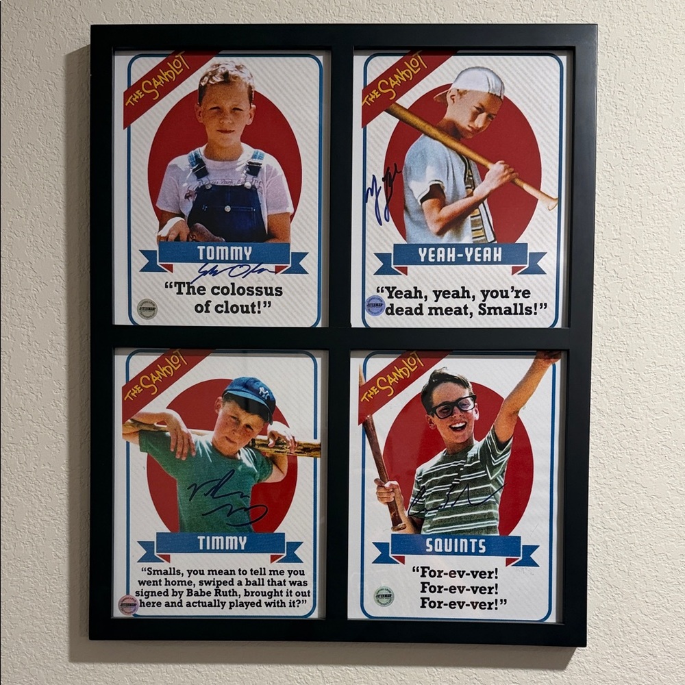 Autographed - The Sandlot Movie Poster Collage